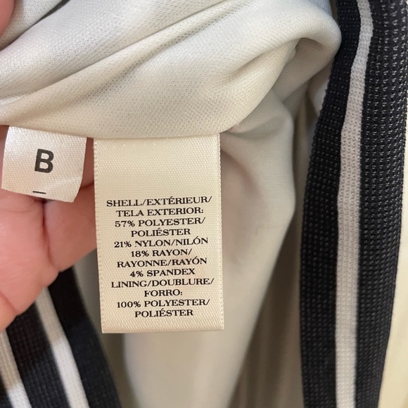 Ann Taylor, black and white striped dress, size 12 - Picture 6 of 7